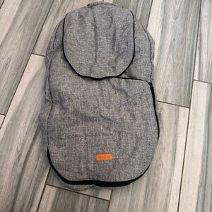 Liuliuby Infant Car Seat Cover Heather Gray Weatherproof Bunting Bag & Blanket